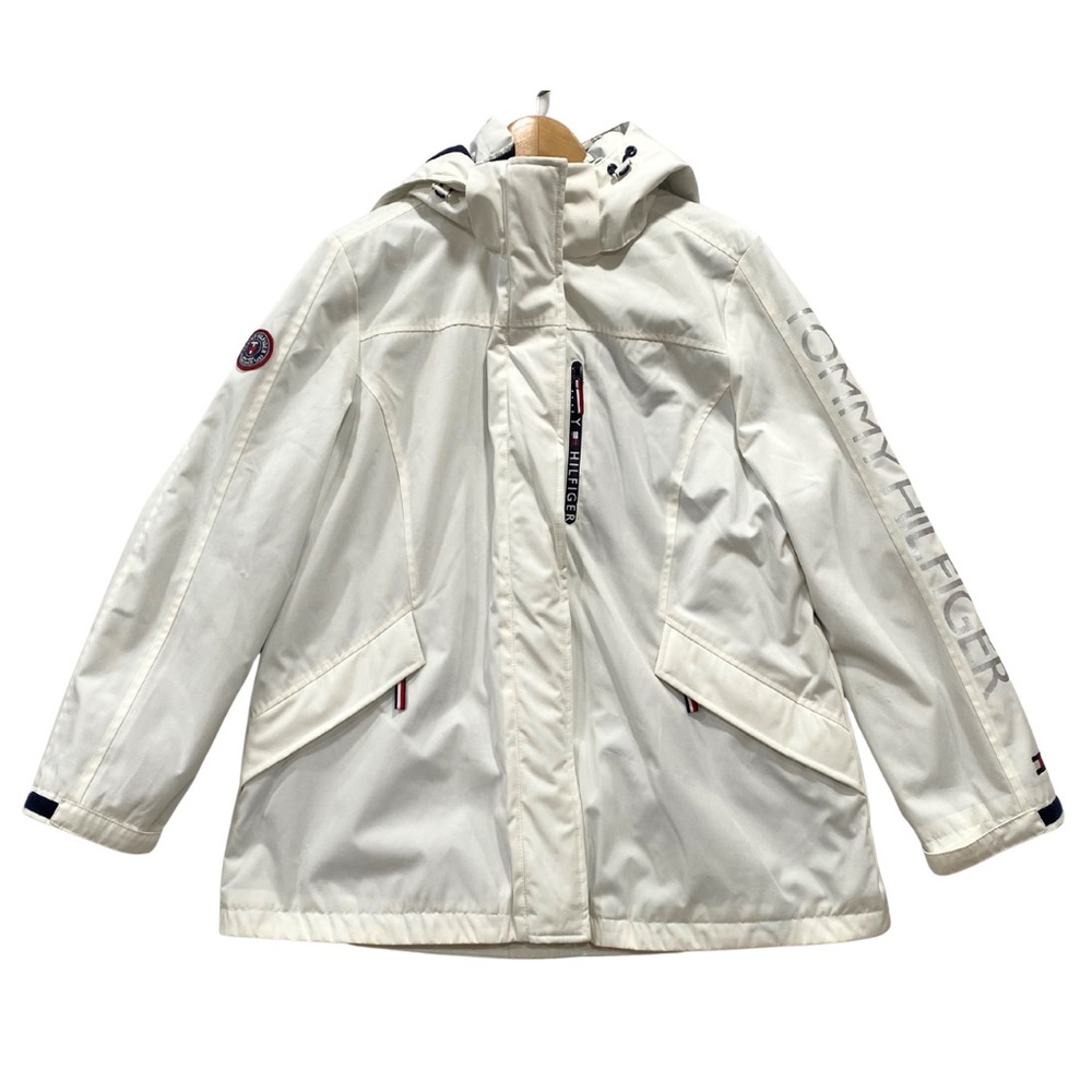 Tommy Hilfiger 3-in-1 All Weather System Jacket Waterproof White Navy Blue (XL)